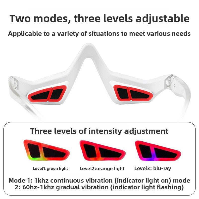 Portable Rechargeable Eye Massager with Red Light